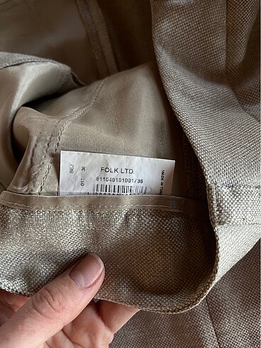 36 Beden ten rengi Renk Park Bravo Vintage Kadın Takım Elbise/36