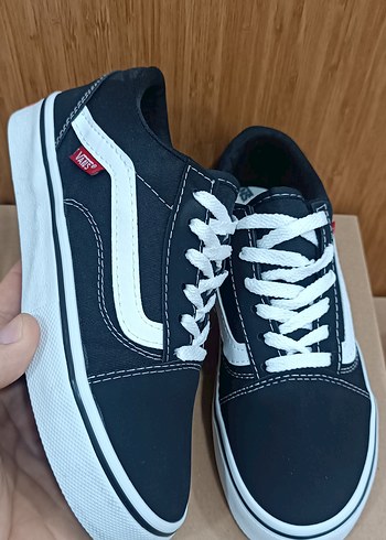 37 Beden Vans Siyah Beyaz Kadın Sneakers