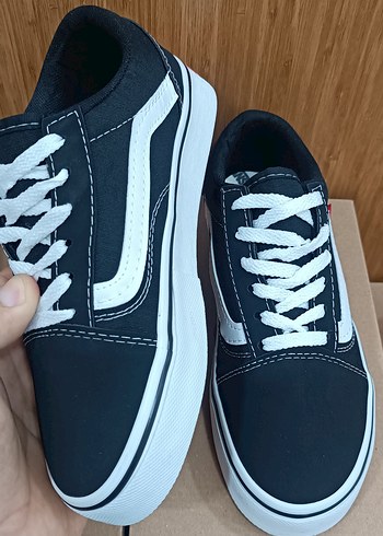 37 Beden siyah Renk Vans Siyah Beyaz Kadın Sneakers