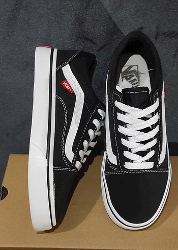 36 Beden siyah Renk Vans Kadın Siyah Beyaz Sneakers