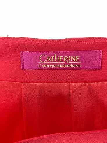38 Beden kırmızı Renk Catherine Malandrino Midi Etek %70 İndirimli.