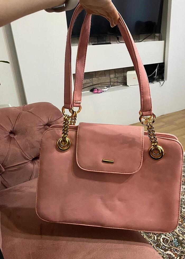Pembe kol çantası - Görsel 5