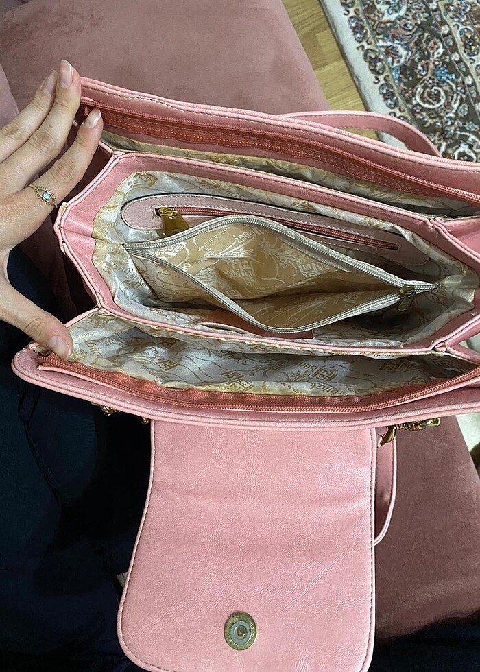 Pembe kol çantası - Görsel 3