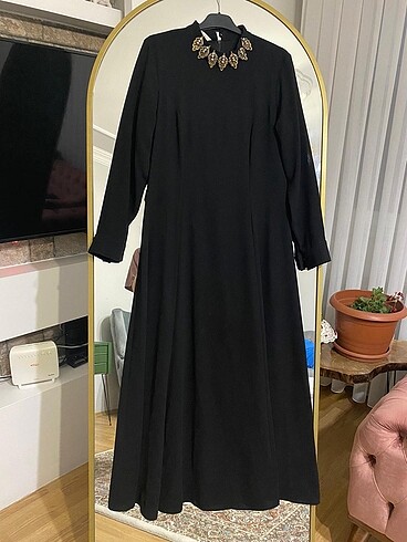 44 Beden siyah Renk Siyah şık abiye elbise