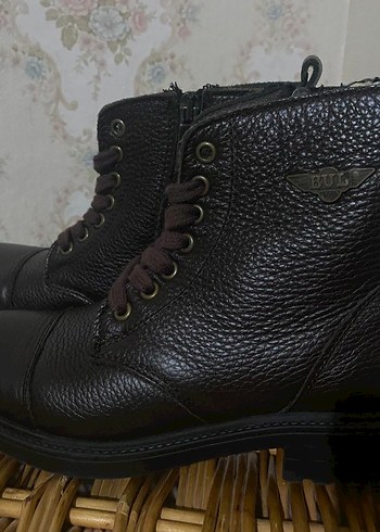 Bulldozer Kahverengi Gerçek Deri Kadın Bot Fermuarlı - Görsel 5