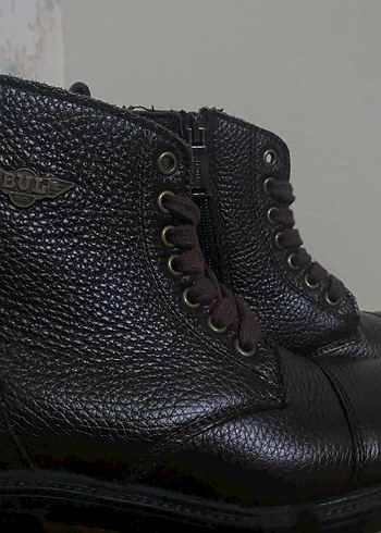 Bulldozer Kahverengi Gerçek Deri Kadın Bot Fermuarlı - Görsel 3