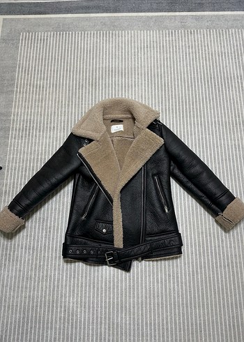 Stradivarius kadın siyah mont - Görsel 5