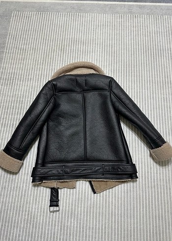 Stradivarius kadın siyah mont - Görsel 6