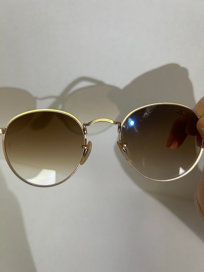 Ray-Ban RB3447 Round Metal Orijinal Kadın Güneş Gözlüğü - Görsel 3
