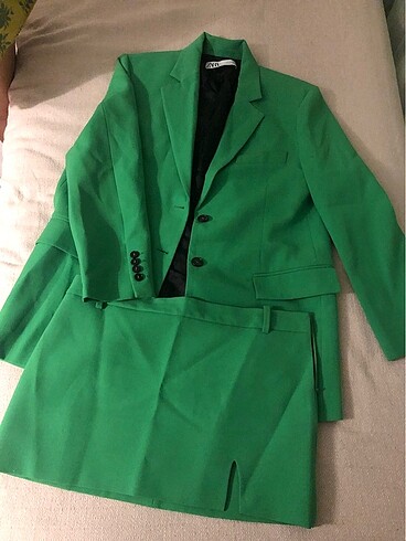Zara mini etek blazer ceket takımı