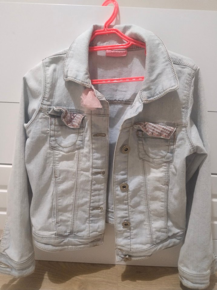 Kız çocuk Denim Ceket - Görsel 2