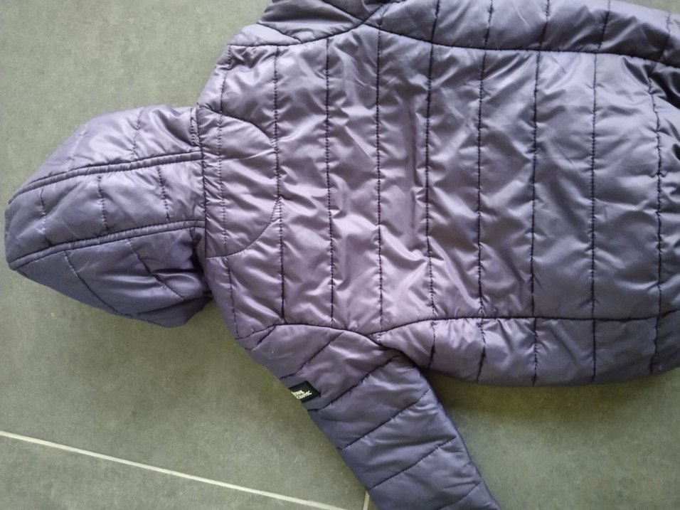 Kapüşonlu Kız Çocuk Mont - Görsel 3