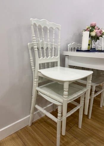 Beyaz Modern Klasik Yemek Masası Seti - Görsel 2