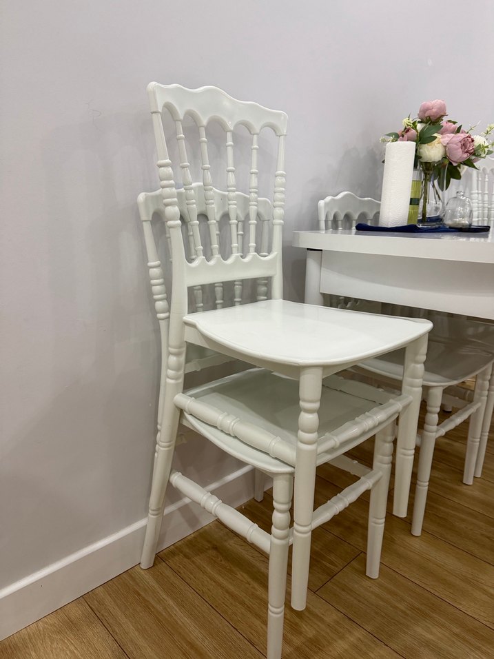 Beyaz Modern Klasik Yemek Masası Seti - Görsel 2