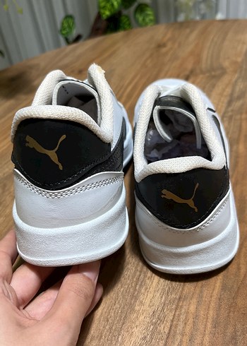 Beyaz Siyah Bağcıklı Spor Ayakkabı - Görsel 4