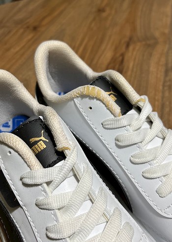 Beyaz Siyah Bağcıklı Spor Ayakkabı - Görsel 6