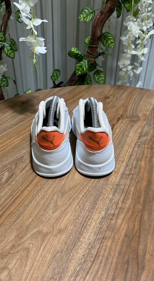 Puma beyaz bej turuncu renk kombinasyonlu ayakkabı - Görsel 3