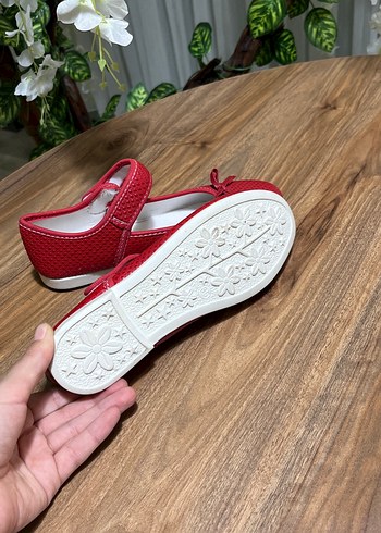 Kız Çocuk Kırmızı Tokalı Babet - Görsel 5