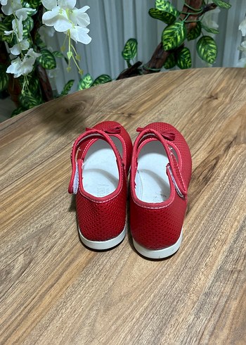 Kız Çocuk Kırmızı Tokalı Babet - Görsel 3