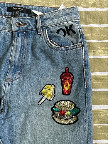 34 Beden Zara marka logolu jean