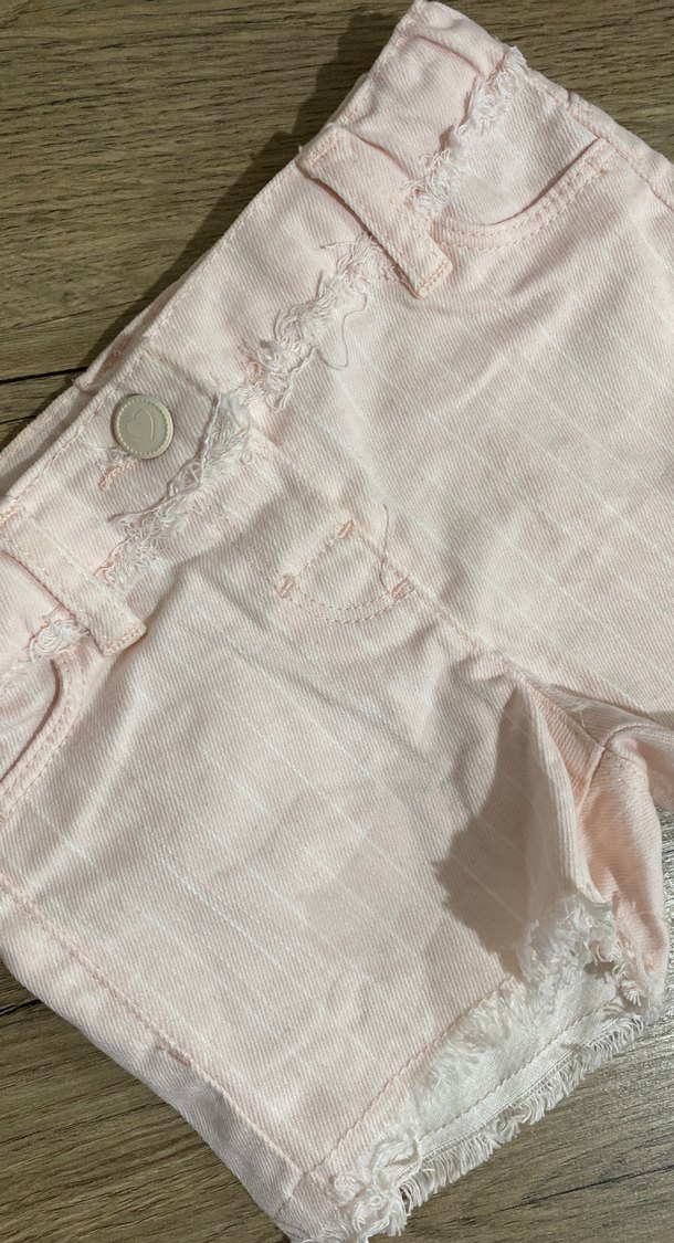 Kız Çocuk Pudra Dantel Detaylı Şort - Görsel 2