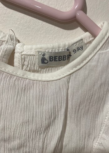 Kız Çocuk Beyaz Kolsuz Fırfırlı Keten Bluz - Görsel 2