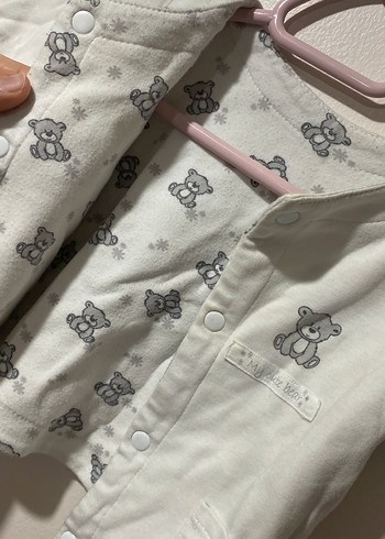 Düğmeli Beyaz Erkek Çocuk Ceket - Görsel 3