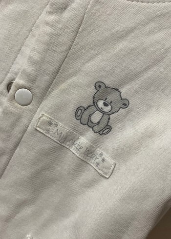 Düğmeli Beyaz Erkek Çocuk Ceket - Görsel 2