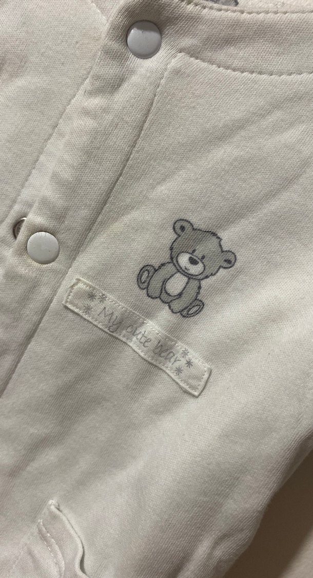 Düğmeli Beyaz Erkek Çocuk Ceket - Görsel 2