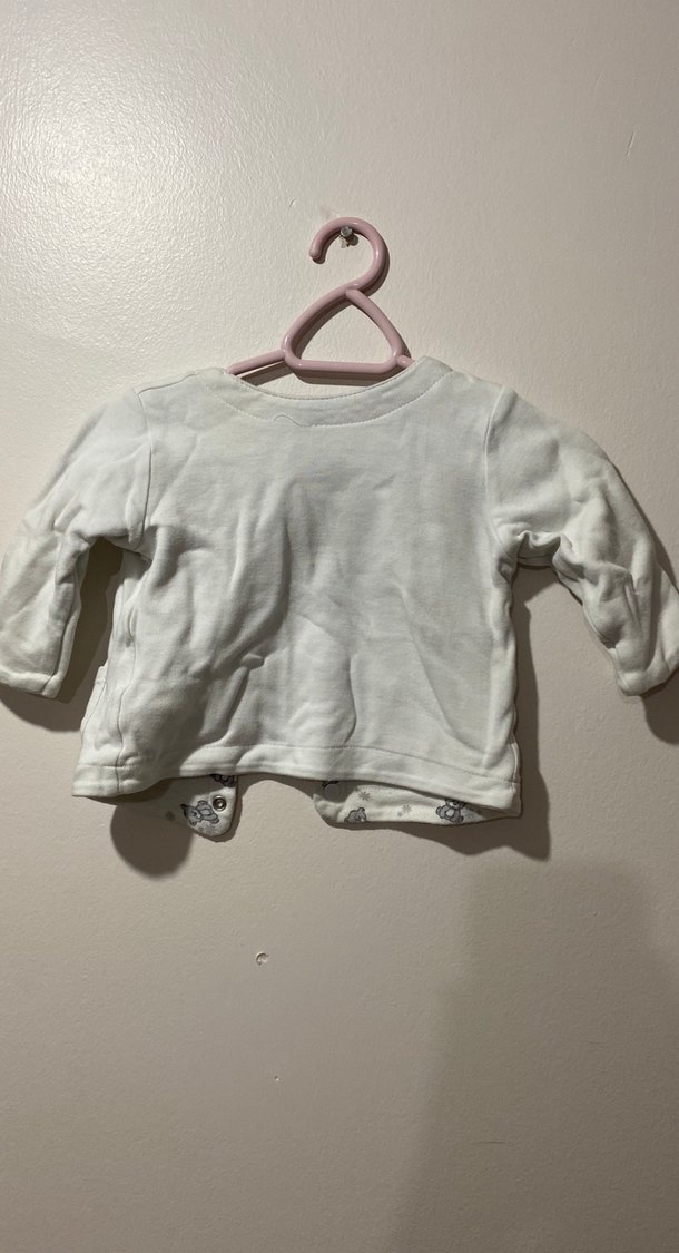 Düğmeli Beyaz Erkek Çocuk Ceket - Görsel 4