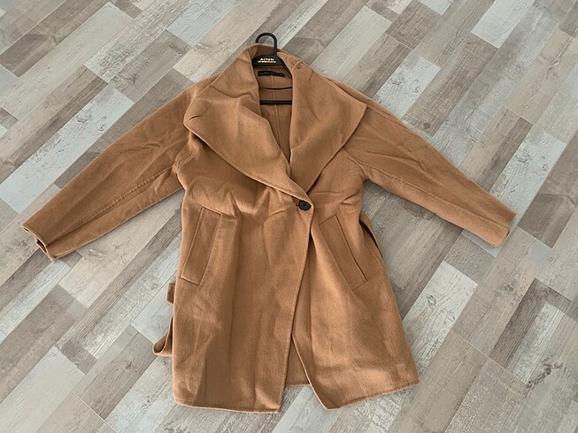 xs Beden camel Renk Zara düğmeli kaban