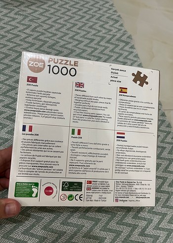  Beden 1000 Parça Puzzle