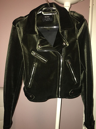 Bershka Bershka biker kadife mont