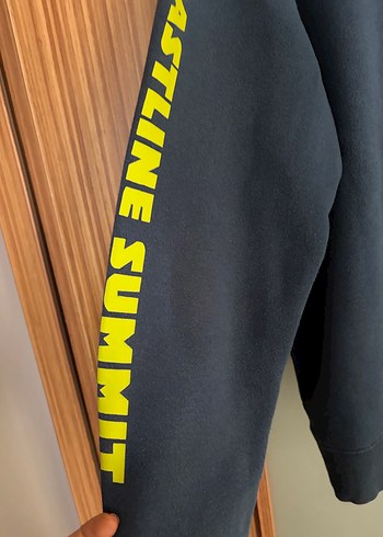 Sarı Baskılı erkek Sweatshirt - Görsel 5