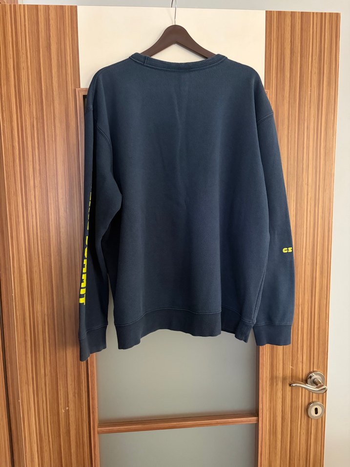 Sarı Baskılı erkek Sweatshirt - Görsel 4