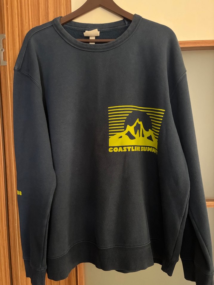 Sarı Baskılı erkek Sweatshirt - Görsel 2