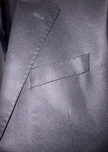 Düğmeli Siyah Erkek Ofis Takım Elbise Ceketi - Görsel 4