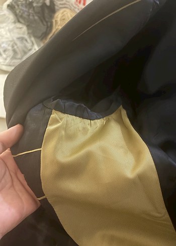 Düğmeli Siyah Erkek Ofis Takım Elbise Ceketi - Görsel 7