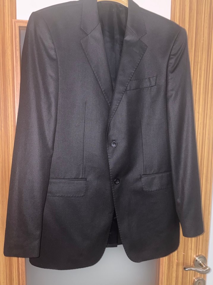 Düğmeli Siyah Erkek Ofis Takım Elbise Ceketi - Görsel 2