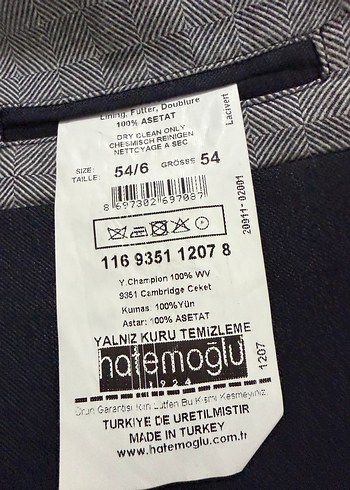 Lacivert Erkek Ofis Takım Elbise Ceketi - Görsel 12