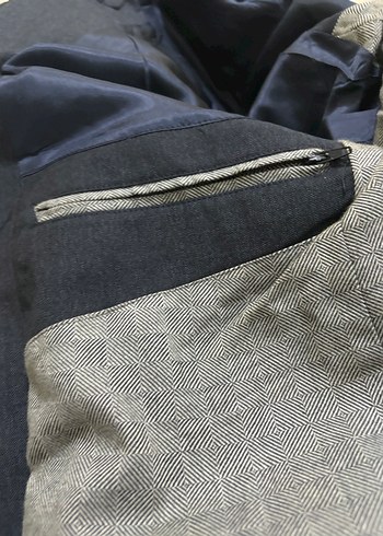 Lacivert Erkek Ofis Takım Elbise Ceketi - Görsel 14