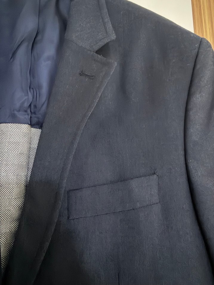 Lacivert Erkek Ofis Takım Elbise Ceketi - Görsel 5