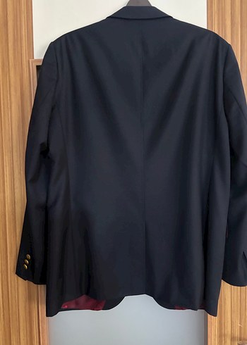 Erkek  siyahDüğmeli Ofis Takım Elbise - Görsel 6