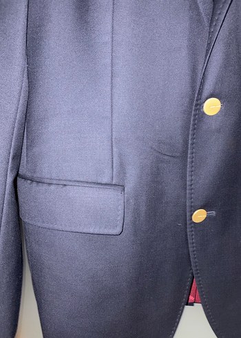 Erkek  siyahDüğmeli Ofis Takım Elbise - Görsel 3