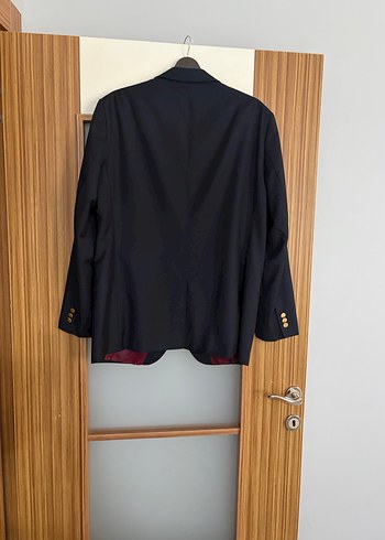 Erkek  siyahDüğmeli Ofis Takım Elbise - Görsel 5