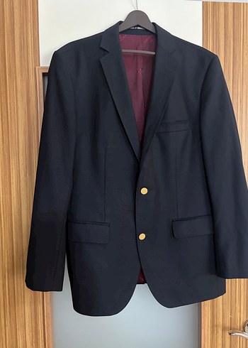 Erkek  siyahDüğmeli Ofis Takım Elbise - Görsel 2