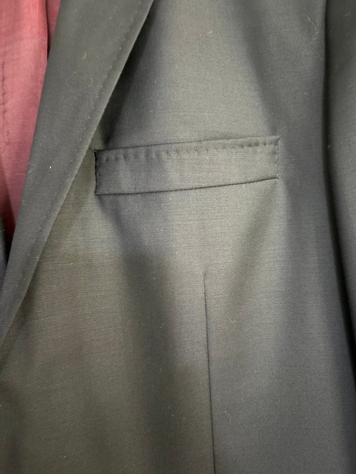 Erkek  siyahDüğmeli Ofis Takım Elbise - Görsel 4