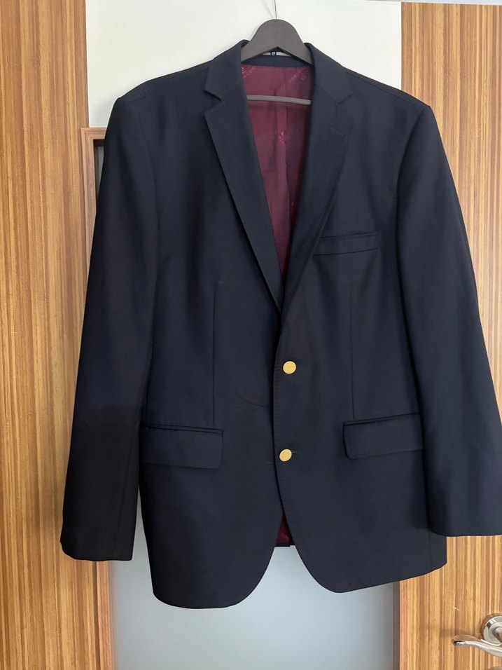 Erkek  siyahDüğmeli Ofis Takım Elbise - Görsel 2