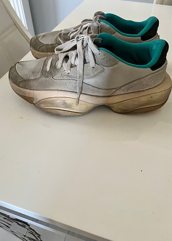 Gri Kadın Spor Ayakkabı Düz Tabanlı - Görsel 3