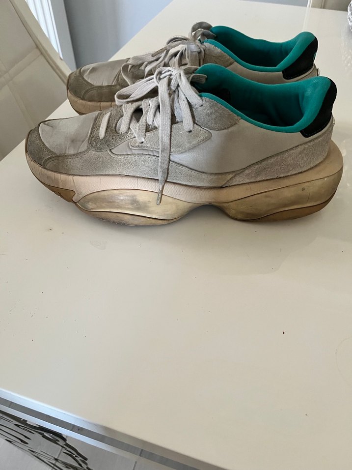 Gri Kadın Spor Ayakkabı Düz Tabanlı - Görsel 3